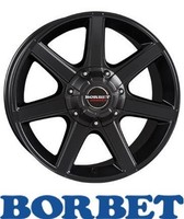 4X Borbet CWE 7,0X16 6/139,70 ET35 Black Matt Alufelgen