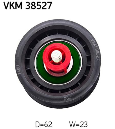 Upper Left SKF VKM 38527 Deflection/Guide Pulley, V-ribbed belt for MERCEDES-BEN - Image 10