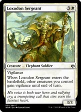 X 1 Loxodon Sergeant NM-M War of the Spark WAR 021 MTG Magic the Gathering
