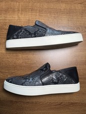 Vince Blair Python Embossed Leather Slip On Sneakers Women s 5