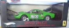 HOT WHEELS ELITE Ferrari DINO 246 GT 1000 K Nurburgring 1971 1/18 Diecast NIB