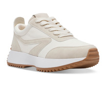 DV by Dolce Vita Bynx Beige Cream Lace Up Casual Fashion Sneakers 9M NIB