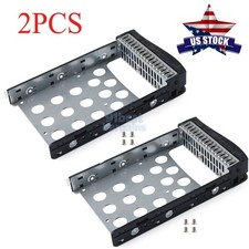 2PCS 3.5" SAS SATA Hard Drive Caddy Tray SC93301 For Supermicro With Screws