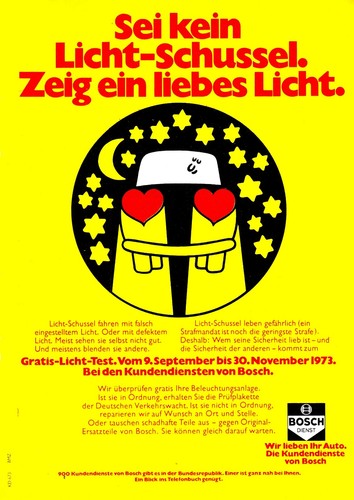 3w50562/ Lot Reklame aus 1973 – BOSCH – Wir lieben Ihr Auto. - Picture 3 of 5