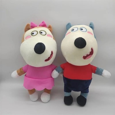 30cm Anime Wolfoo Family Plush Toys Lucy Soft Stuffed Dolls Toy Gifts