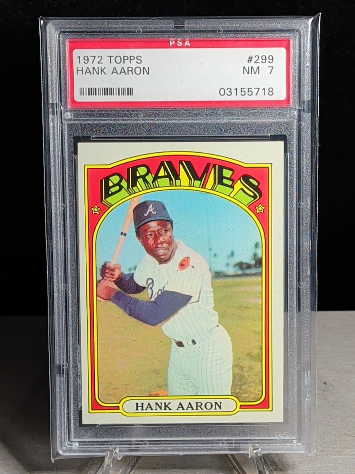 1972 Topps Hank Aaron #299 PSA 7