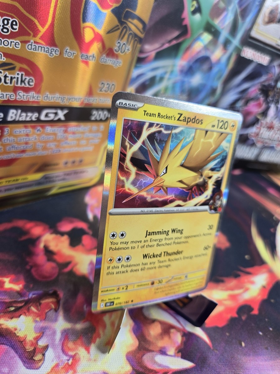 Team Rocket's Zapdos 070/182 Sv10: Destined Rivals Holo for