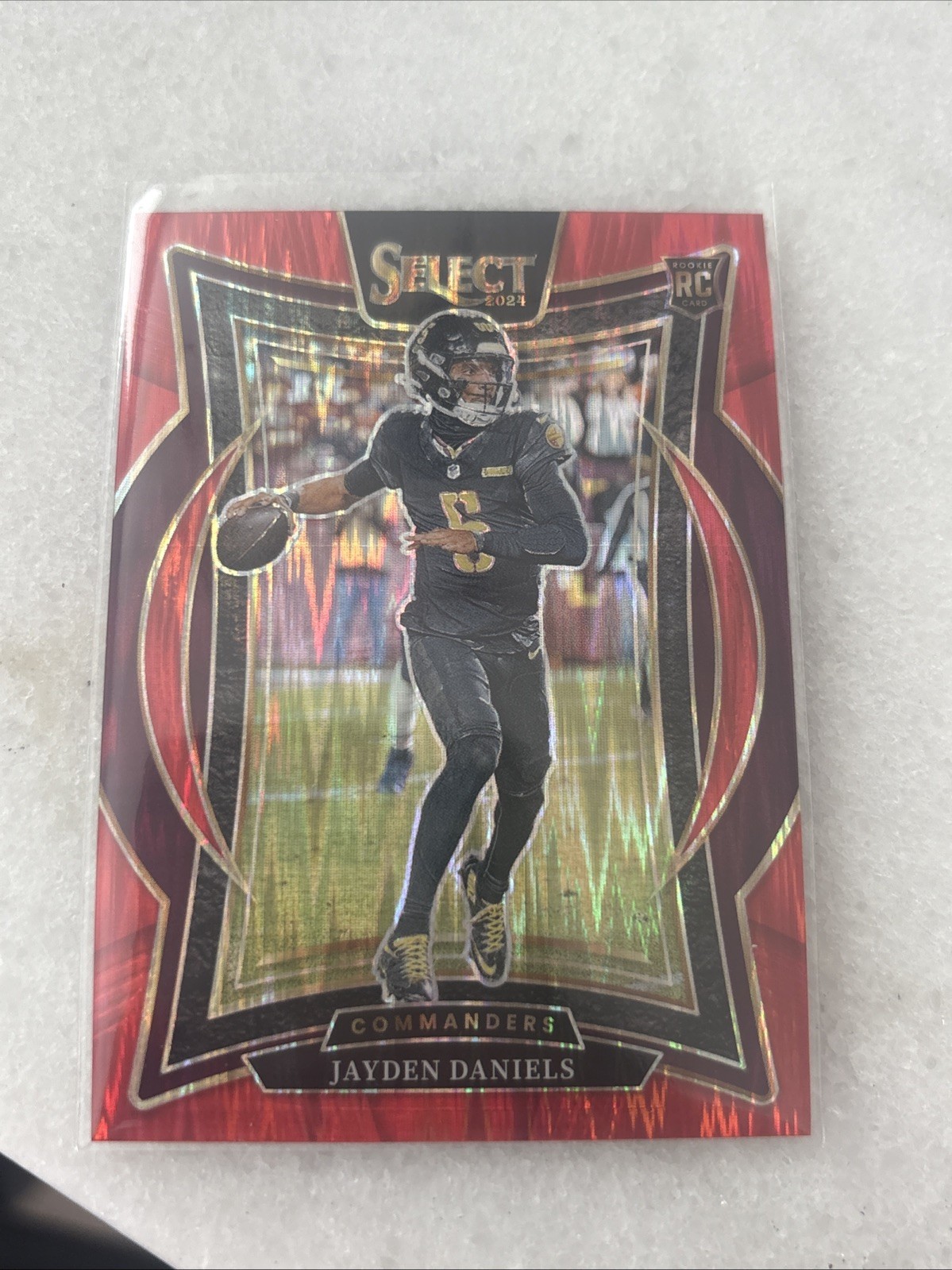 2024 Panini Select - Concourse Jayden Daniels #26 Red Shock Prizm /249 (RC)