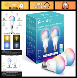 Dimmable Smart WiFi Light Bulbs, Full Color Changing, Alexa & Google Home Compat