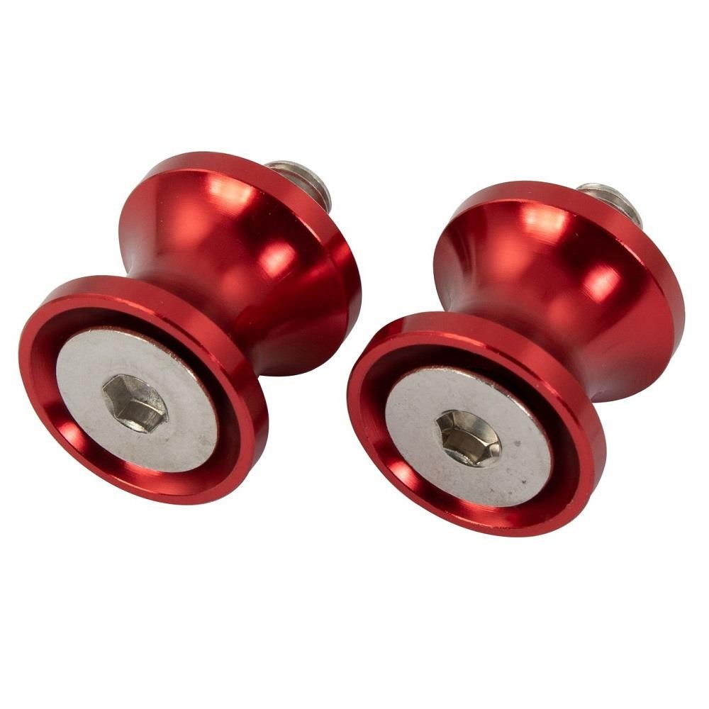 BikeTek Motorcycle CNC Bobbin Spools 8mm 1.25 Red Motorbike Bobbins