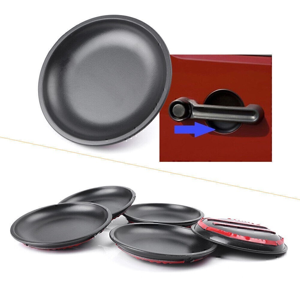 ABS Door Handle Recess Guards Cap Black 5PCS for Jeep Wrangler JK 4 Doors Car thumbnail 2