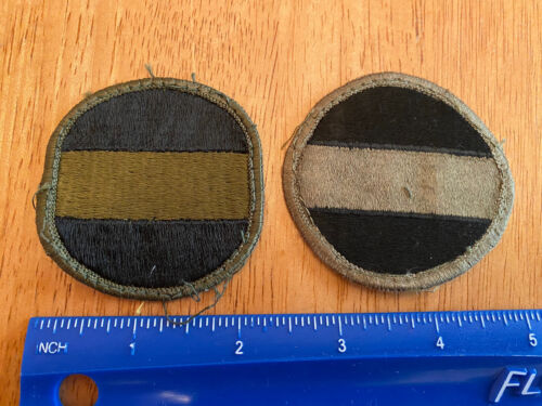 Two Ground Forces Command US Army Patches Subdued INV978