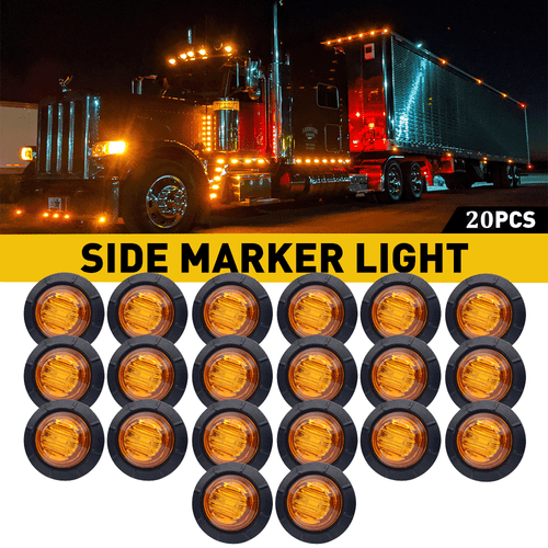 Hopkins Towing Solutions 3/4 In. 12V Round LED Clearance/Side Marker Light With Rubber Grommet, Amber At Tractor Supply Co - Foto 2