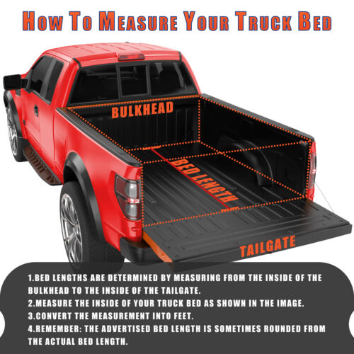 5FT 3-Fold Hard Bed Tonneau Cover For 04-14 Chevy Colorado GMC Canyon Waterproof - Picture 2 of 10