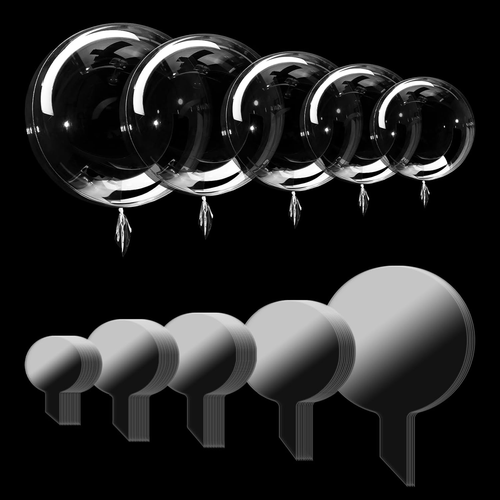 RETON 60PCS Clear Balloons Bobo Balloons, Different Sizes 11/18/20/24/36 Inch... - Picture 10 of 12
