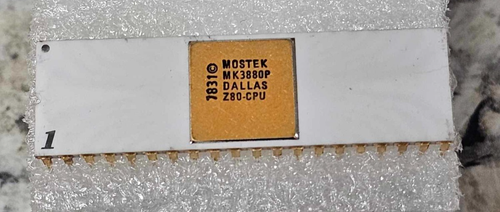 Rare CPU vintage Z80 céramique blanche or MOSTEK MK3880P 1978 Zilog Z80 - TECH