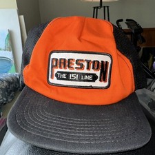 Vintage Preston 151 Line Mesh Trucker Hat Snapback Hat Baseball Cap One Size D3