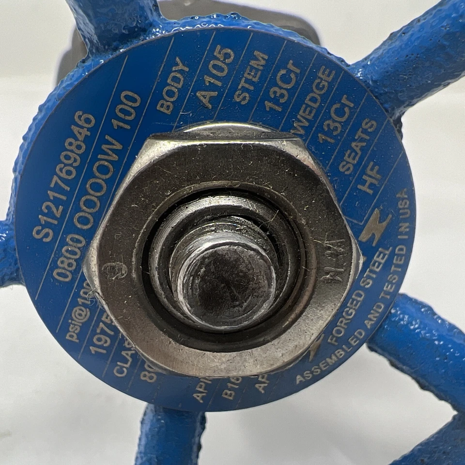 Smith Valve Co. 1" Gate Valve Fig.1500 Class 800 A105 THREADED A105NLC - Image 2 of 4