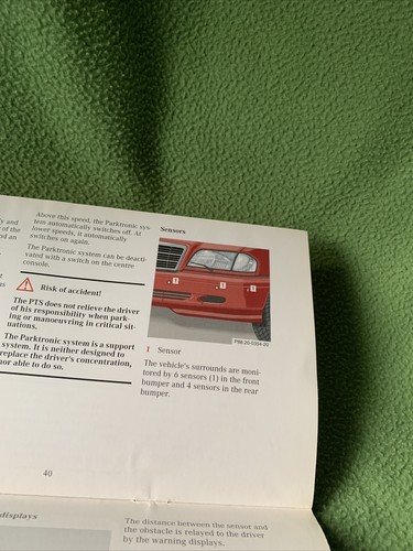 1998 Mercedes Benz C Class "Driving" Guide Handbook (Booklet) 62 Pages Vintage - Picture 6 of 13