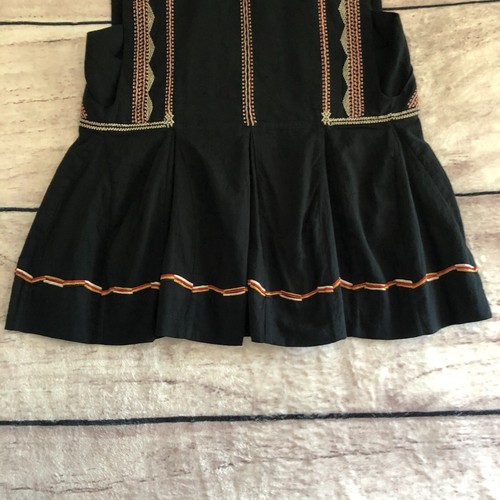 Top Isabel Marant Etoile 38 nero Barney ricamato plissettato cotone boho azteco - Foto 5 di 13