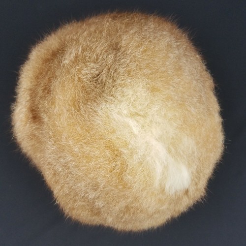 1960s Womens Size 6-1/2 Designer Fabiani Rabbit Fur Bubble Hat Headgear Fashion - Picture 7 of 11