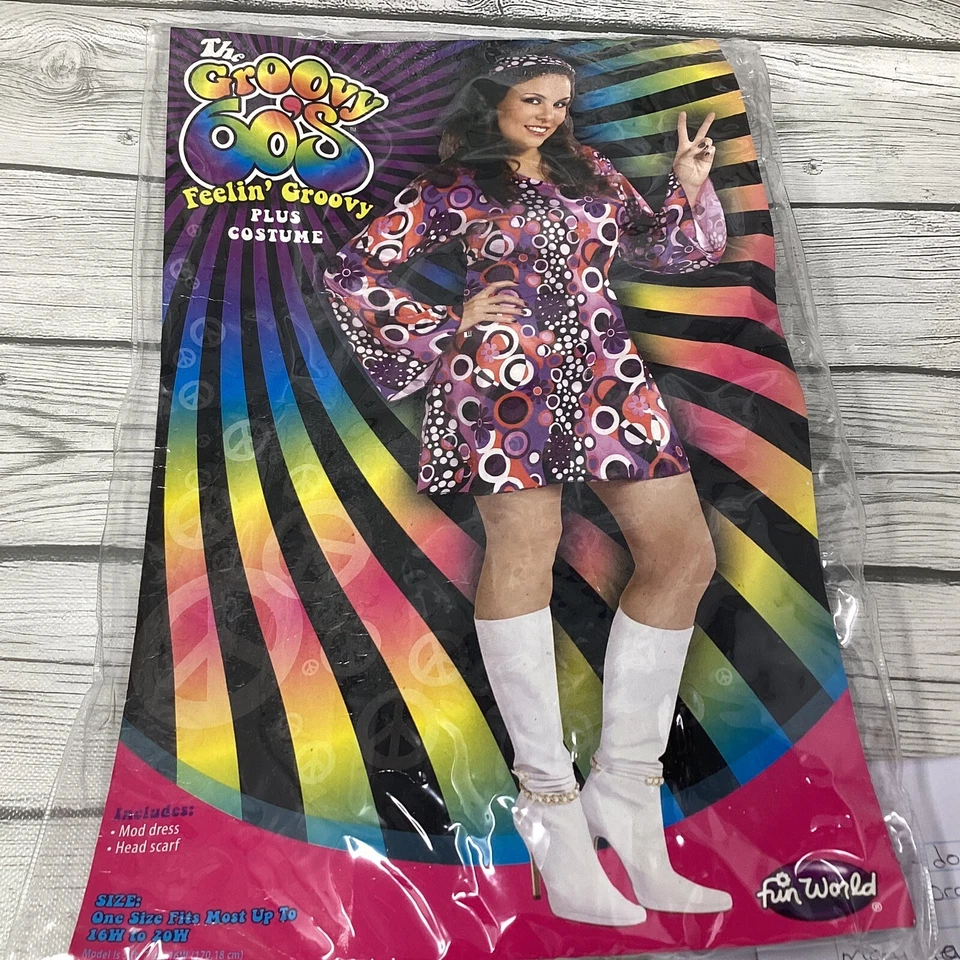 Disfraz de discoteca Feelin' Groovy talla única para la mayoría de Halloween Foto 3 de 4