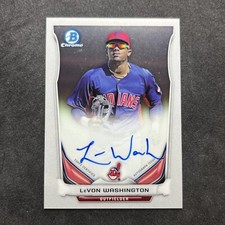 2014 Bowman Chrome Prospect Auto LeVon Washington #BCAP-LW Auto