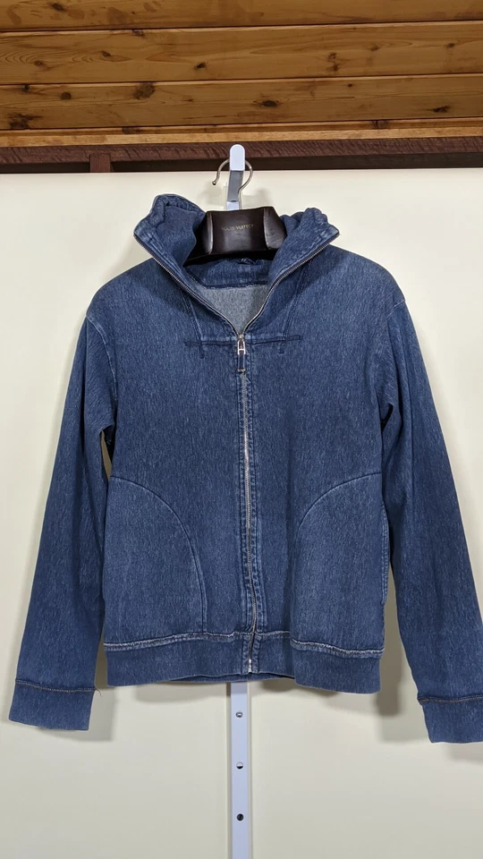 Chaqueta con Capucha 45 rpm Teñida Índigo Natural Cremallera Completa Talla 2 Japón Artesanal  Foto 2 de 4