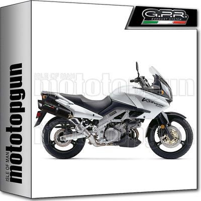GPR 2 EXHAUST HOM FURORE BLACK SUZUKI V-STROM DL 1000 2008 08 2009 09 2010 10