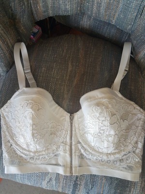 front zipper lace bra