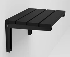 Natural Solid Wood Folding Shower Seat Wall Mounted Bath Stool Shower Bench