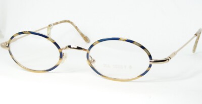 NA UND? Design MARION RAMM 41/F1 B Vollrand Brillengestell Metall GOLD/BLUE