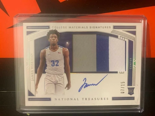 2020-21 National Treasures James Wiseman RPA /15 🔥 🔥 