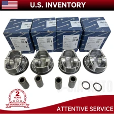 4X Piston & Ring For VW Jetta Golf Passat B7 1.8TSI CPKA CPRA 42045606 Φ23mm