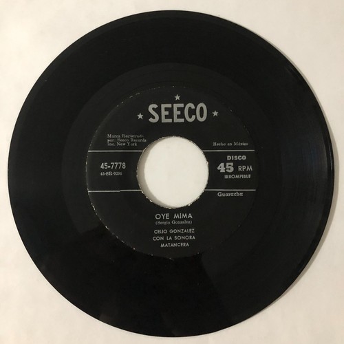 CELIO GONZALEZ -TOTAL / OYE MIMA- MEXICAN 7¨SINGLE, PAPER SLEEVE, BOLERO TROPICA - Picture 2 of 3