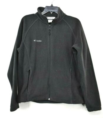 Columbia Sportswear Company Mens Black Fleece Zip Up Long