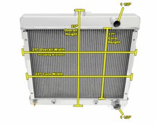 Sz Champion 3 Row Radiator 16 Fan Shroud For 1969 - 1973 Dodge Dart L6 Engine