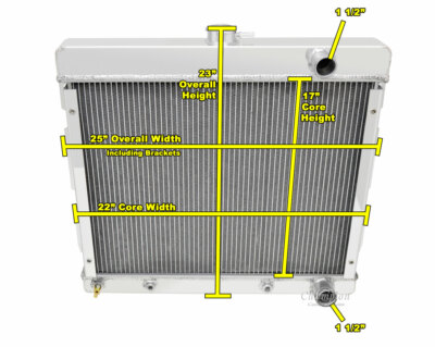 AAR Champion 3 Row Radiator for 1968 - 1973 Plymouth Valiant L6 Engine #CC527