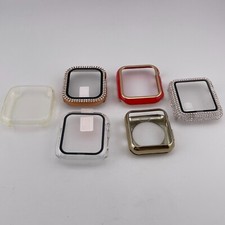Apple Watch Case Lot 6 Various Size Materials Mens Womens Good For Resale