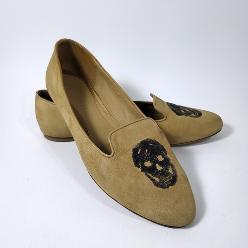 alexander mcqueen flats with skull