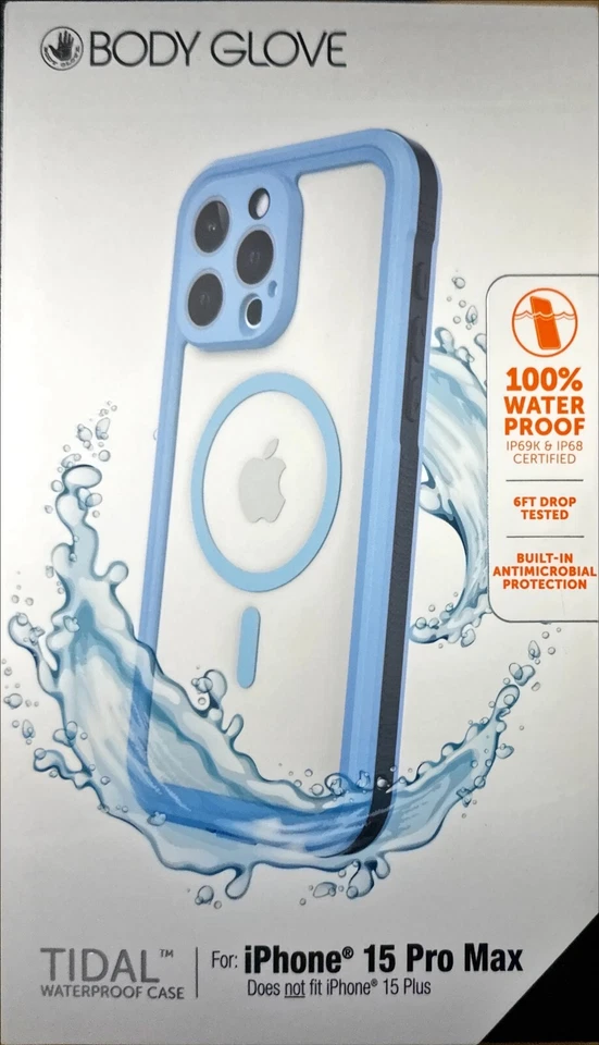 Guante Corporal Marea Impermeable con Estuche MagSafe iPhone 15 Pro Max + Correa para Muñeca Foto 3 de 4