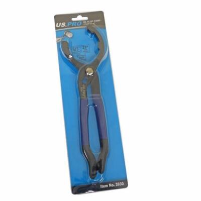 US PRO Oil Filter Pliers - Grips 2 1/2" To 4" Filters, Heavy Duty Tool #3930 8 thumbnail image