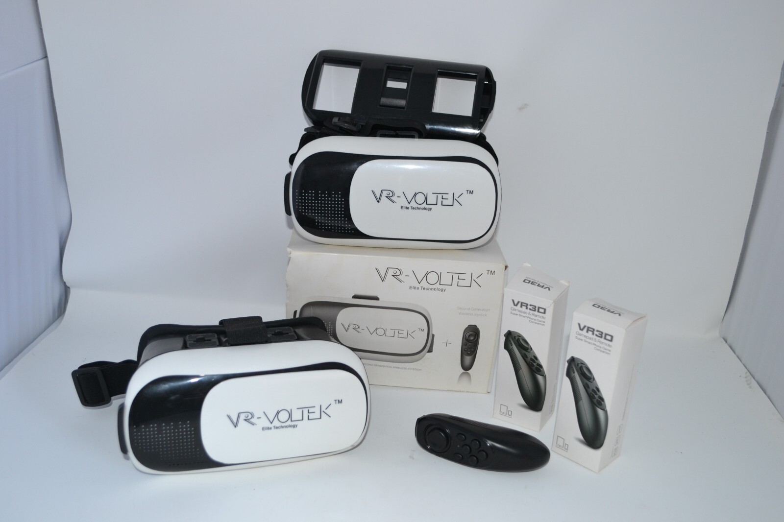 VR-Voltek Elite Technology Goggles Glasses Headset w/ Wireless Joystick VR Gear