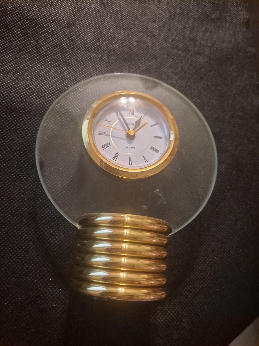 LINDEN QUARTZ BATTERY-OPERATED MANTEL OR DESK CLOCK! e8948DXX | eBay