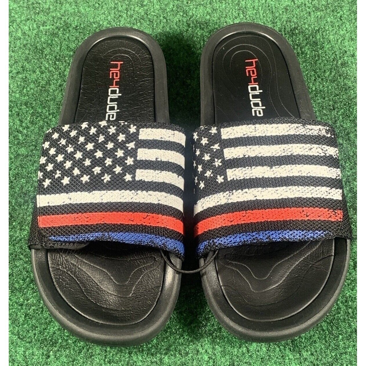 Hey Dude Phoenix Sox Unite USA American Flag Slides Men Sz 10 | eBay