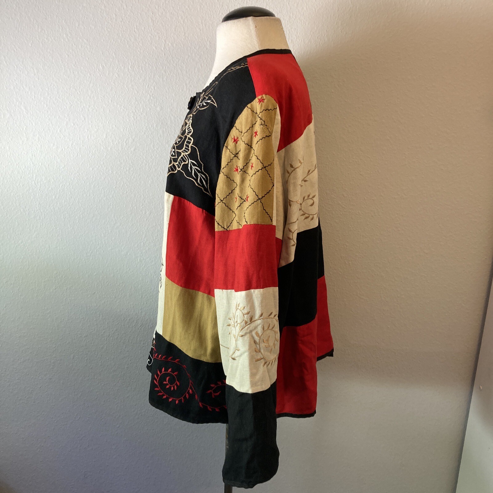 Allure Patchwork Embroidered Lined Jacket 1X - image 4