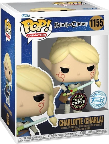 Funko POP! Black Clover Charlotte Charla #1155 LIMITED GLOW CHASE DAMAGED BOX