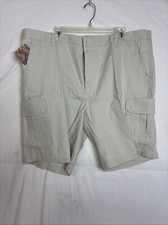 Dockers Cargo Shorts Mens 44 Khaki  Beige Tan Stretch Flex Waistband 10” Inseam