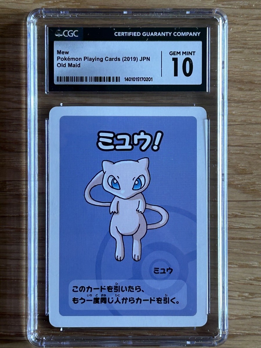 CGC 10 Mew 2019 Pokemon Japanese Old Maid Playing Cards Gem Mint