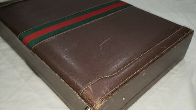 VINTAGE GUCCI HARD CASE BRIEFCASE ATTACHE BAG | eBay